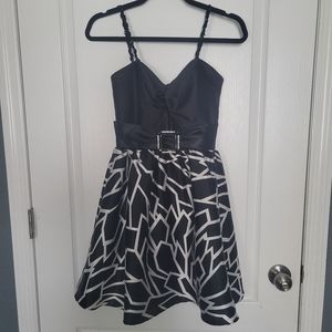 Jessica Mcclintock for Gunne Sax vintage dress Black white size 3 prom